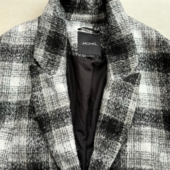 Monki Plaid Coat - Picture 4 of 4